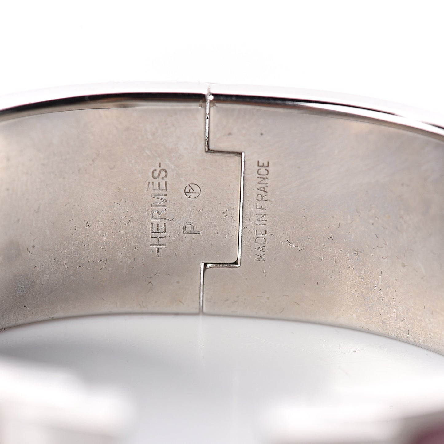 Enamel Wide Clic Clac H Bracelet PM Bois De Rose