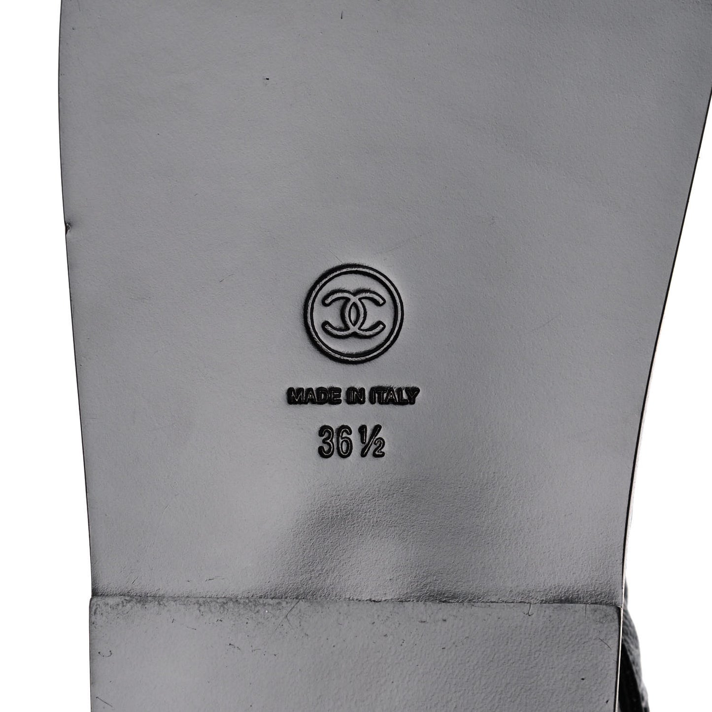 Grained Calfskin Velcro Dad Sandals 36.5 Black