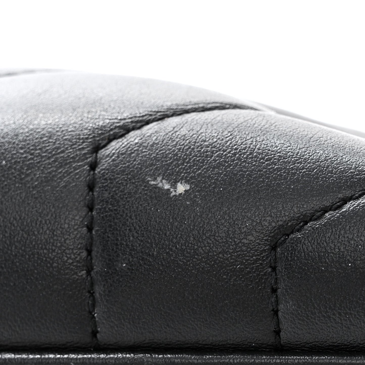 Calfskin Y Quilted Monogram Large Loulou Chain Satchel Black