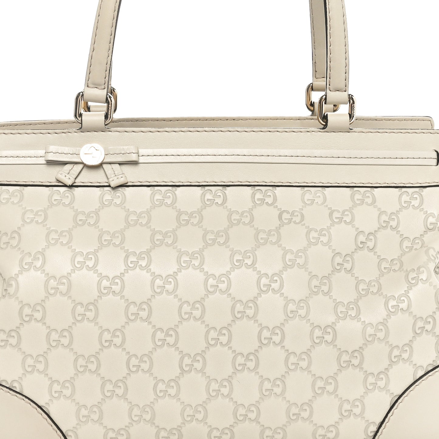 Guccissima Medium Mayfair Tote Off White