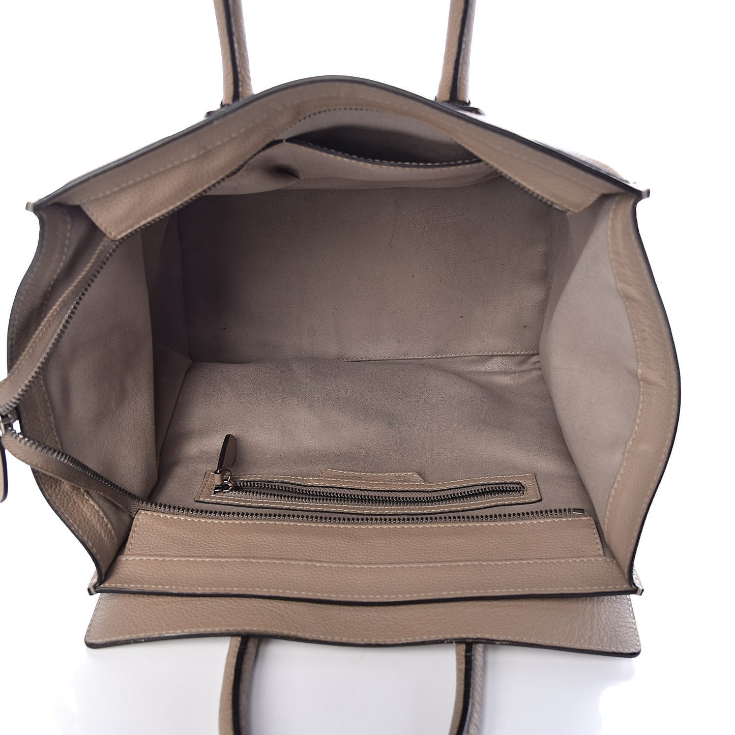Drummed Calfskin Mini Luggage Dune