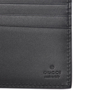 Gucci Calfskin Square G Space Print Bi-Fold Wallet Black 5 of 7