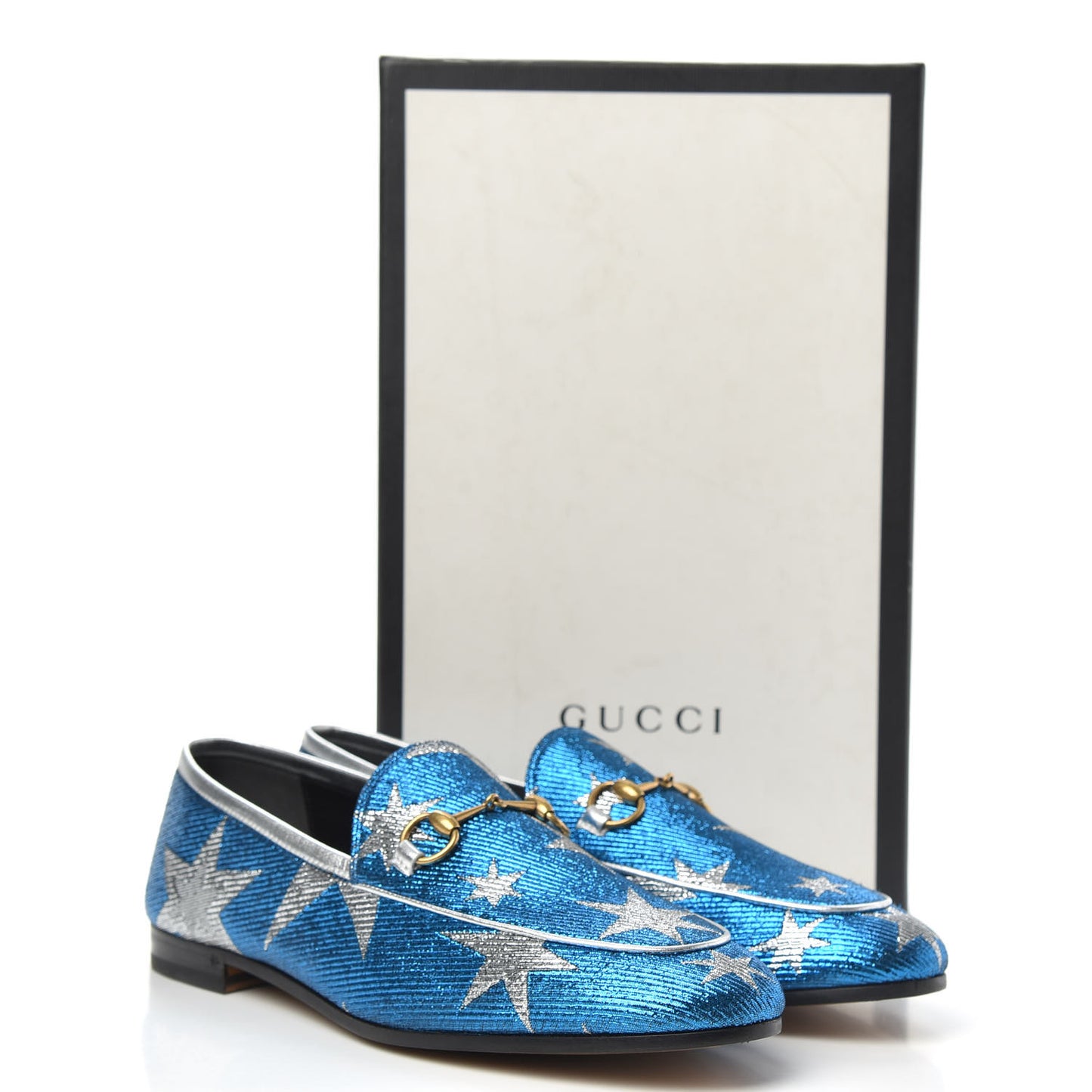 Lurex Calfskin Starry Sky Womens Jordaan Loafers 39 Bluette Silver