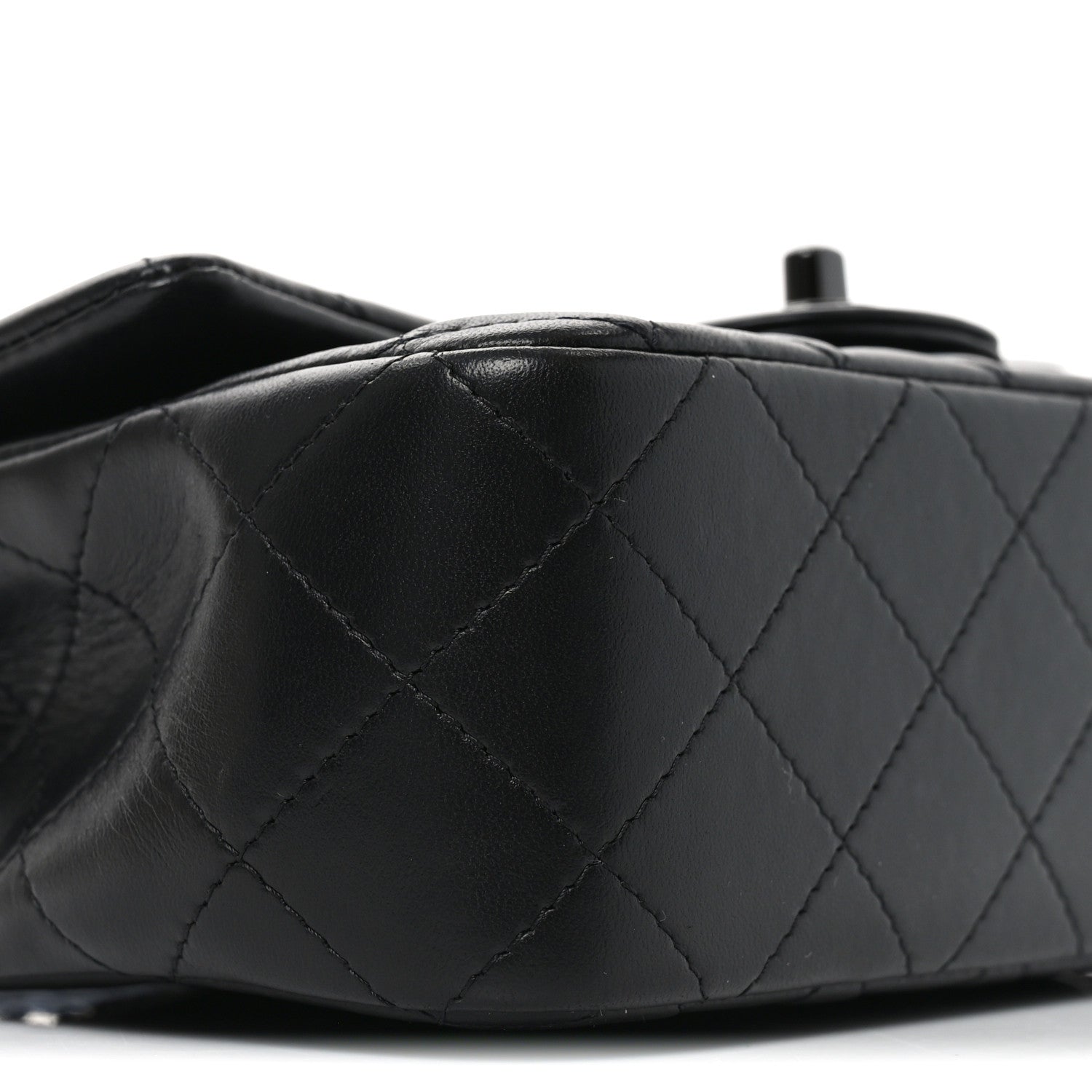 Chanel Lambskin Quilted Mini Top Handle Rectangular Flap So Black 9 of 11