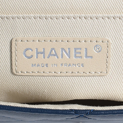 Chanel Calfskin Quilted In The Business Flap Dark Blue 6 of 7