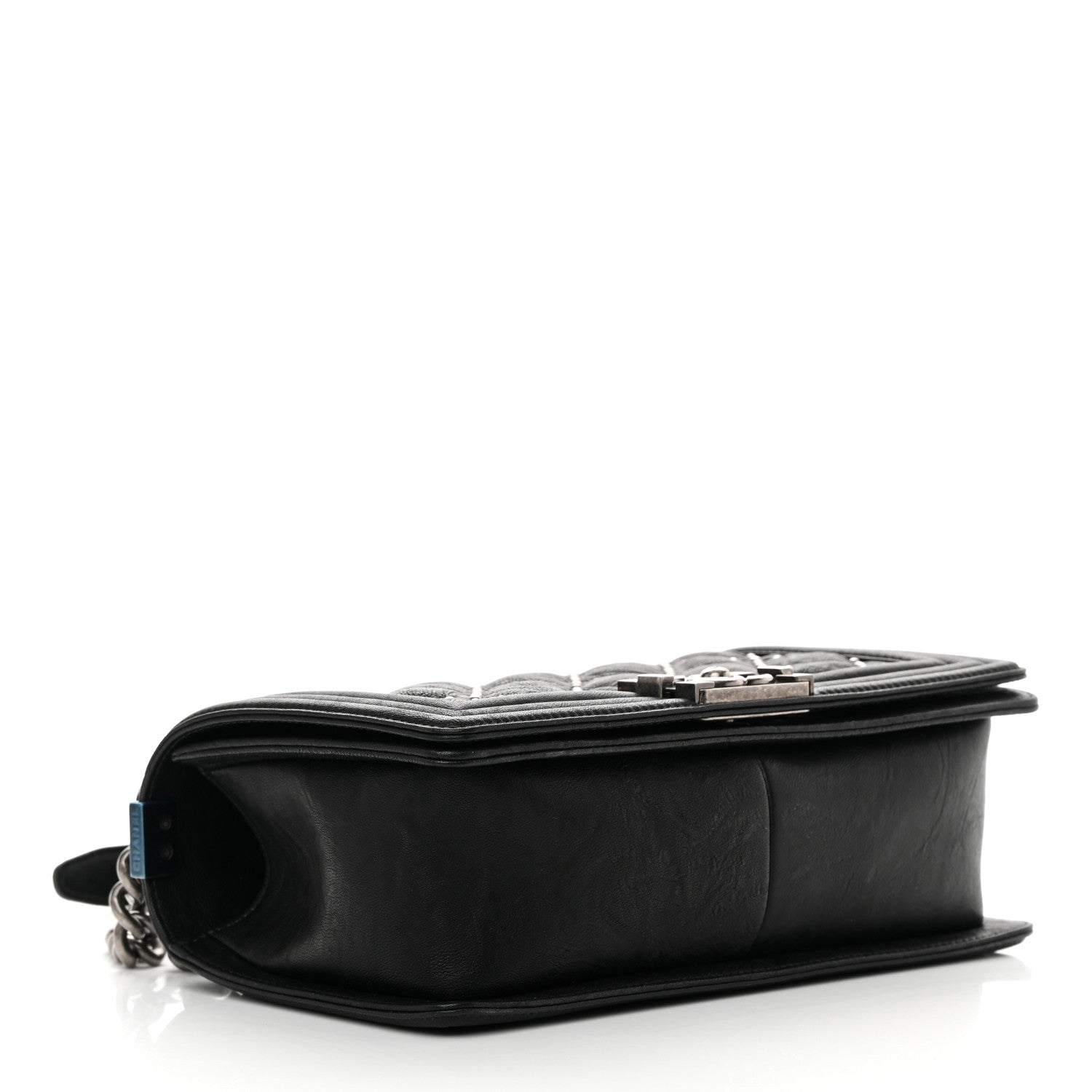 Chanel Crumpled Lambskin New Medium Studded Boy Flap Black 4 of 12