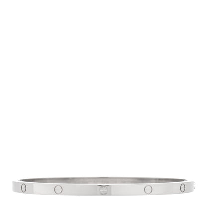 Cartier 18K White Gold Small LOVE Bracelet 17 1 of 5