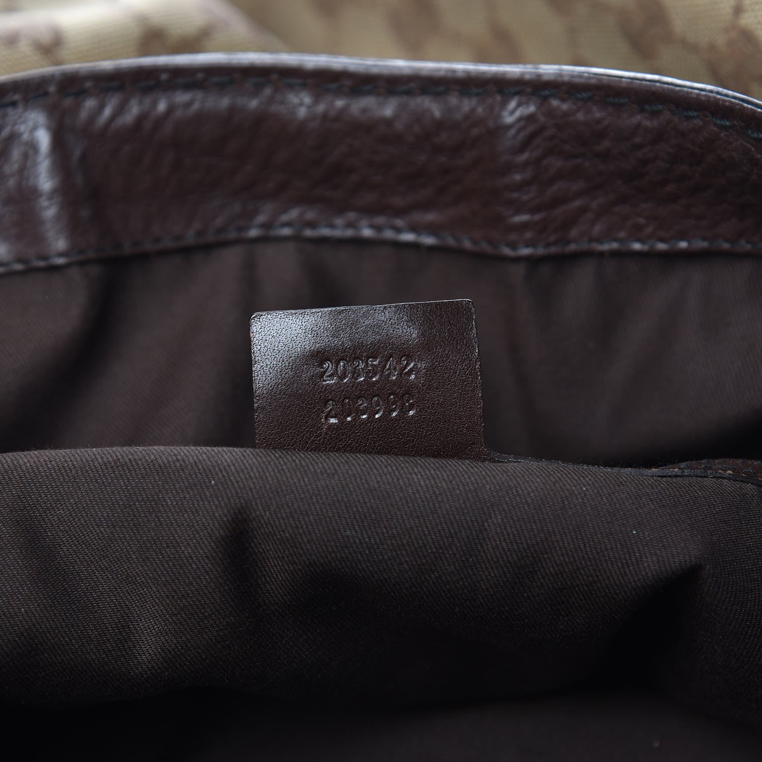 Gucci Monogram Large Jockey Hobo Dark Brown 7 of 16