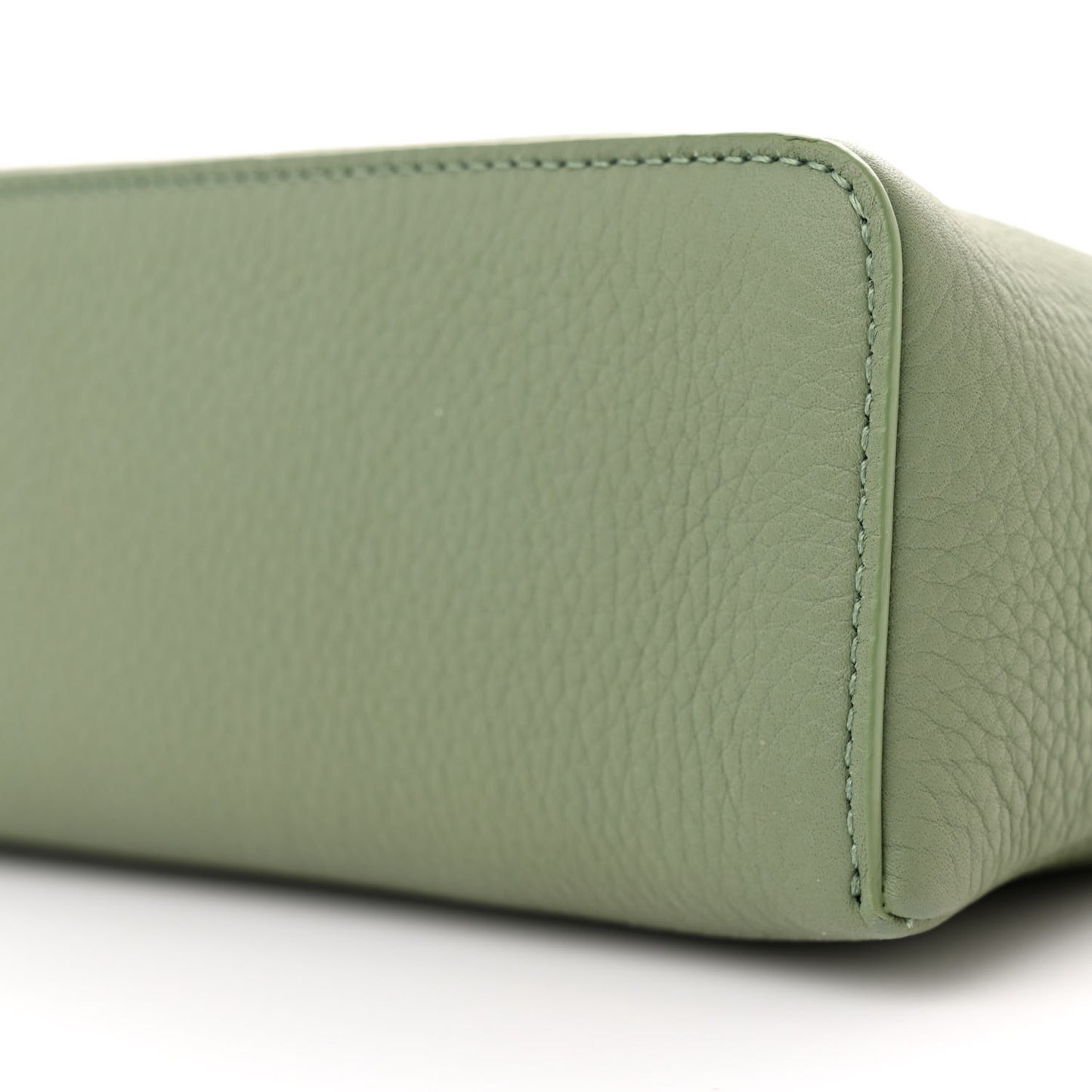 Grained Calfskin L19 Extra Pocket Pouch Sage Brush Leaves