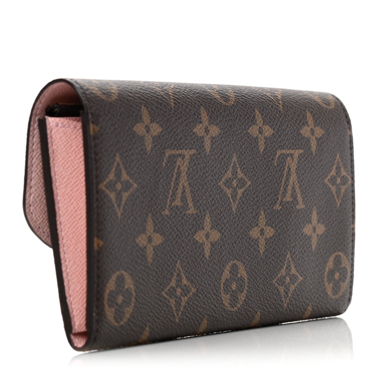 Monogram Emilie Wallet Rose Ballerine