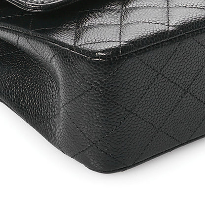 Chanel Caviar Quilted Medium Double Flap Black 9 of 11