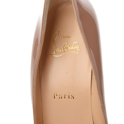 Christian Louboutin Patent Pigalle 100 Pumps 37 Nude 6 of 9
