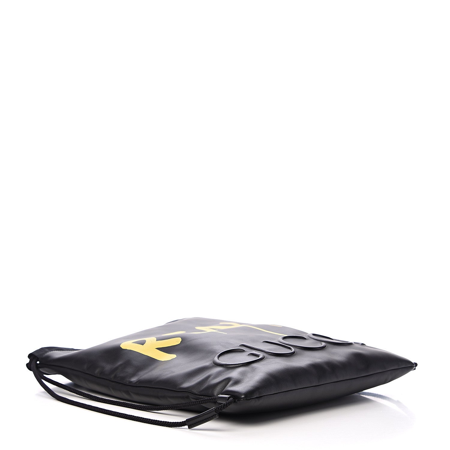 Gucci Calfskin Small GucciGhost Drawstring Backpack Black 3 of 11