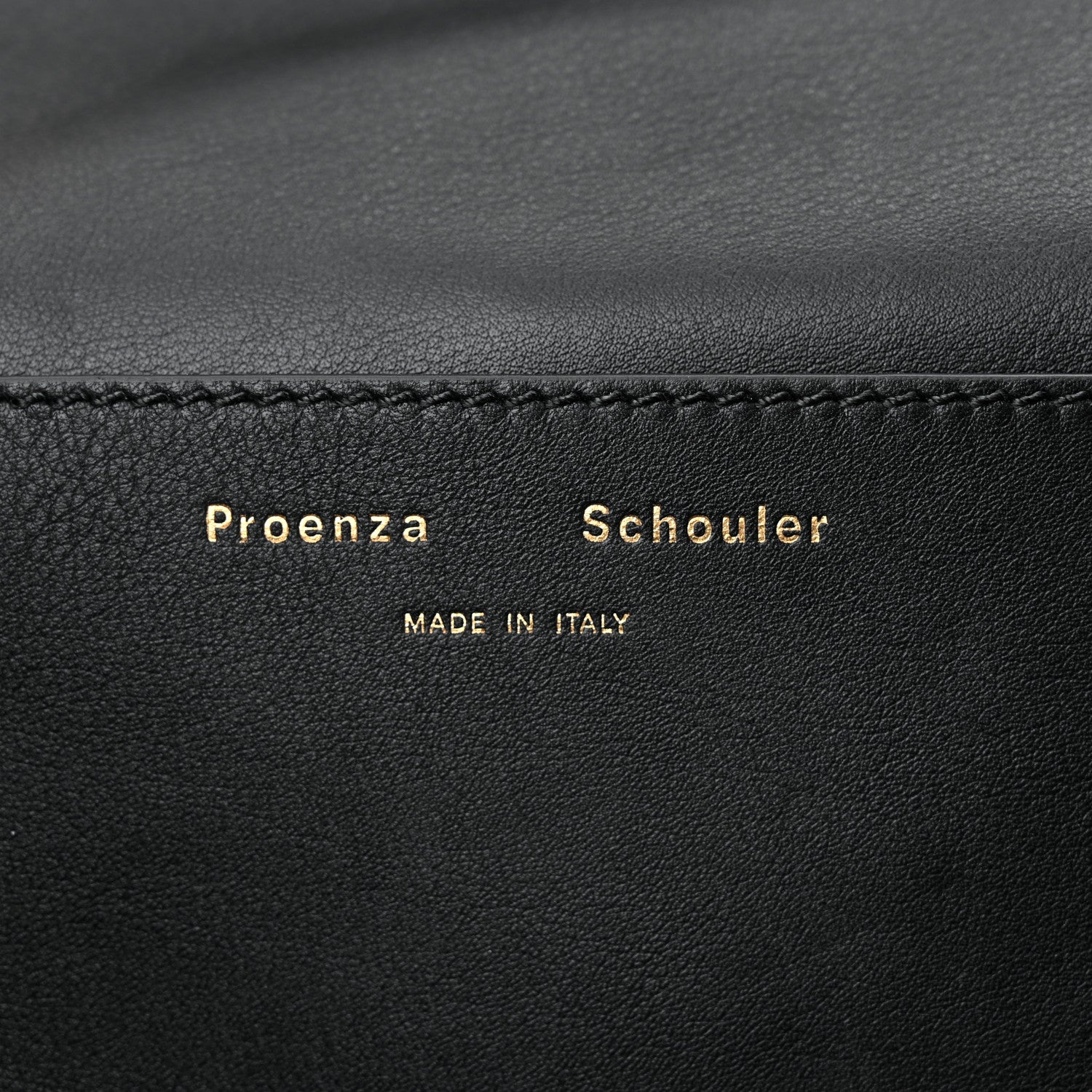 Proenza Schouler Raffia Calfskin Pipe Bag Black 6 of 10