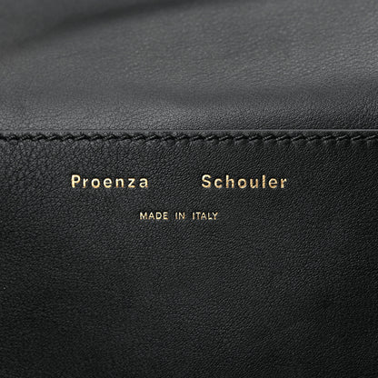 Proenza Schouler Raffia Calfskin Pipe Bag Black 6 of 10