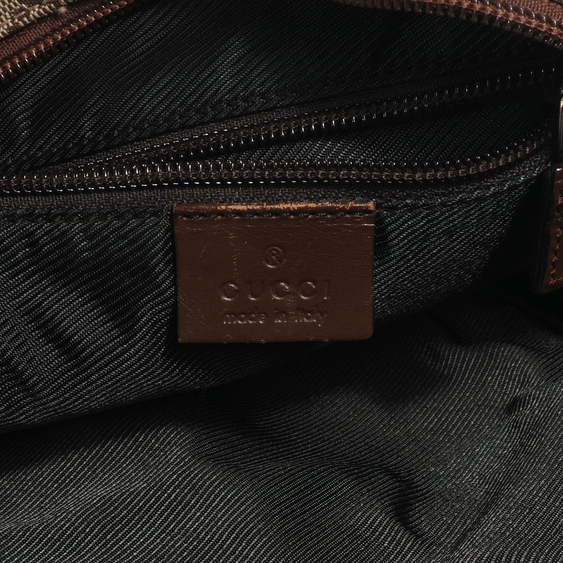 Gucci Monogram GG Flight Small Crossbody Bag Ebony 6 of 7
