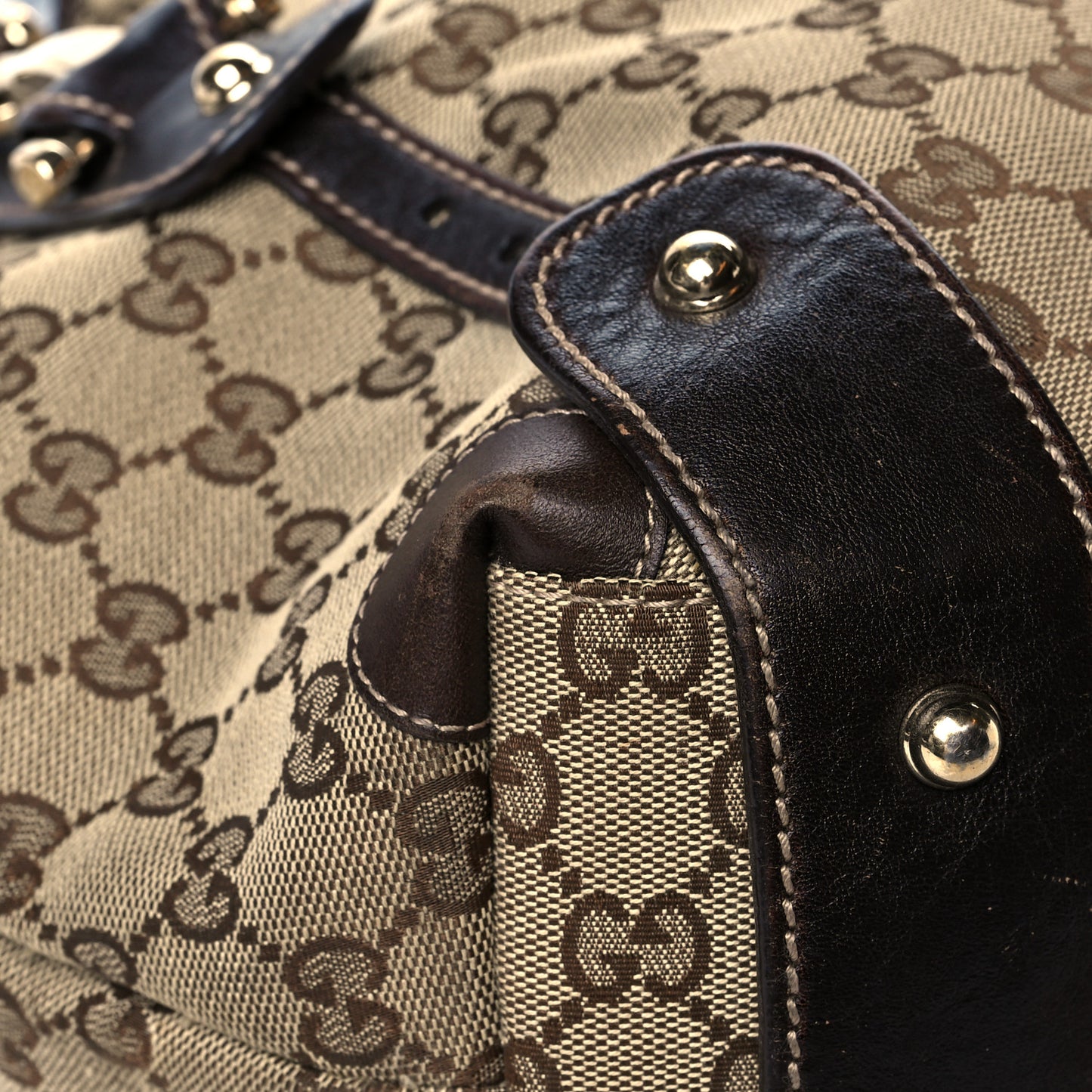 Monogram Medium Pelham Shoulder Bag Dark Brown