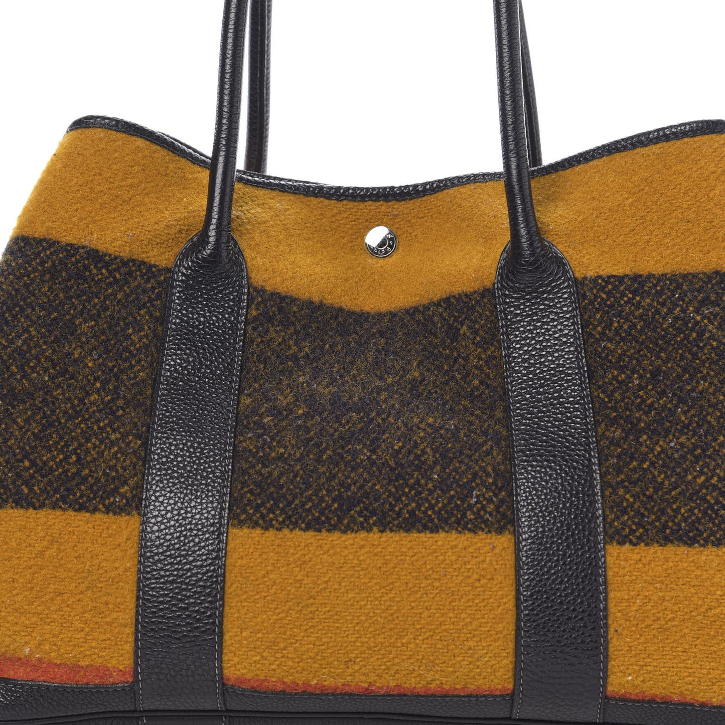 Wool Rocabar Garden Party Tote 36 MM Orange Black
