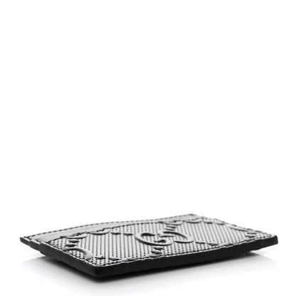 Gucci Calfskin GG Tennis Embossed Card Holder Black 6 of 7