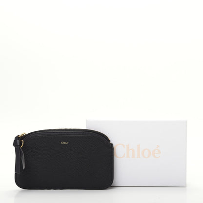 Chloe Calfskin Top Zip Card Case Black 7 of 7
