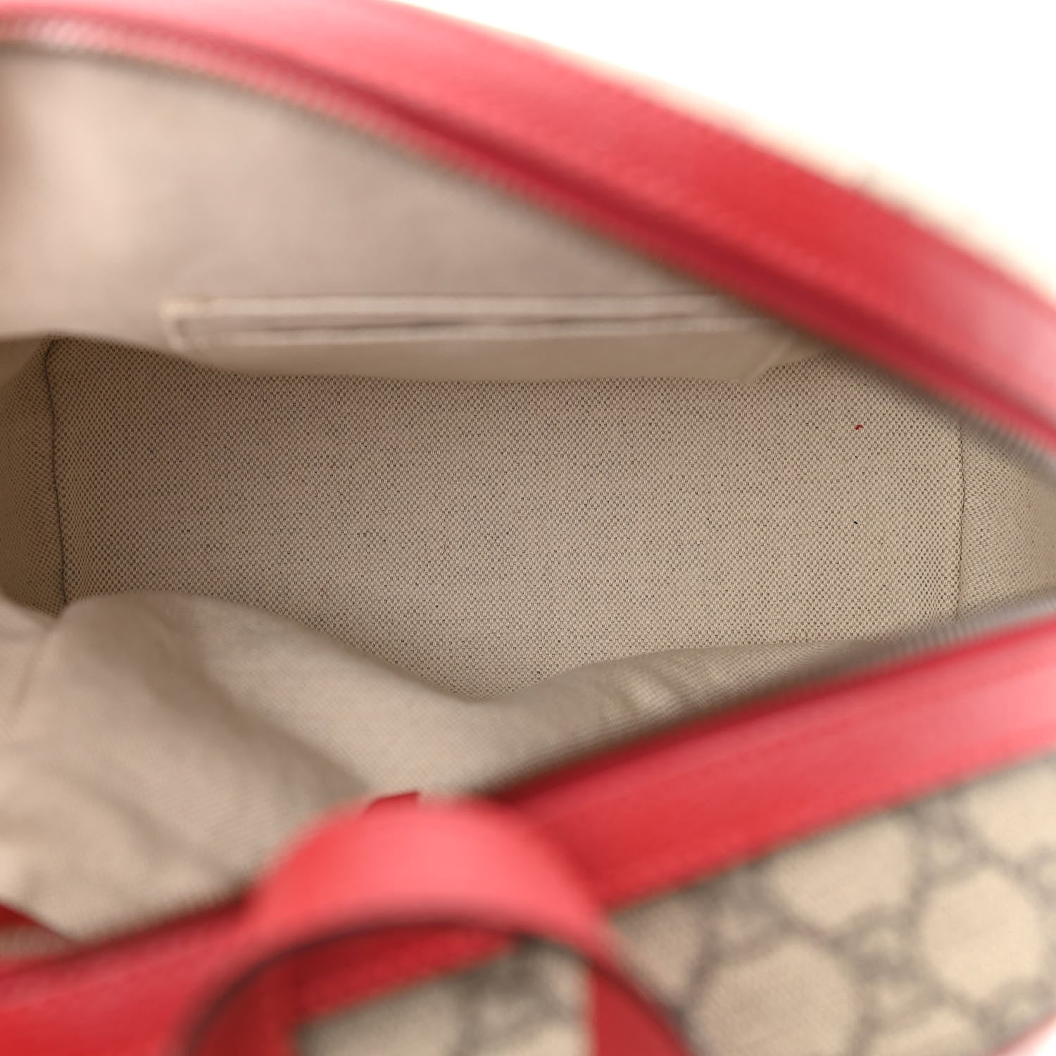 Gucci GG Supreme Monogram Web Bosco Patch Dome Backpack Beige Malva Hibiscus Red 5 of 10