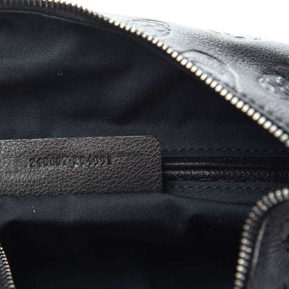 Alexander McQueen Calfskin Skull Embossed De Manta Clutch Black 7 of 12