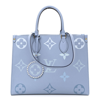Louis Vuitton Empreinte Monogram Giant By The Pool Onthego MM Summer Blue 1 of 10