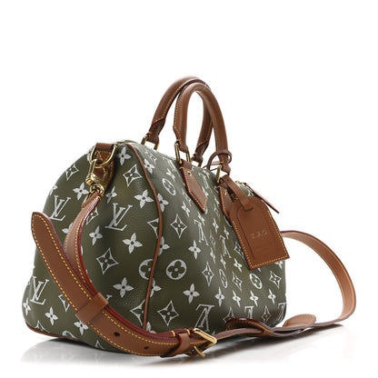 Louis Vuitton Calfskin Monogram Speedy P9 Bandouliere 30 Green Sancha 5 of 12