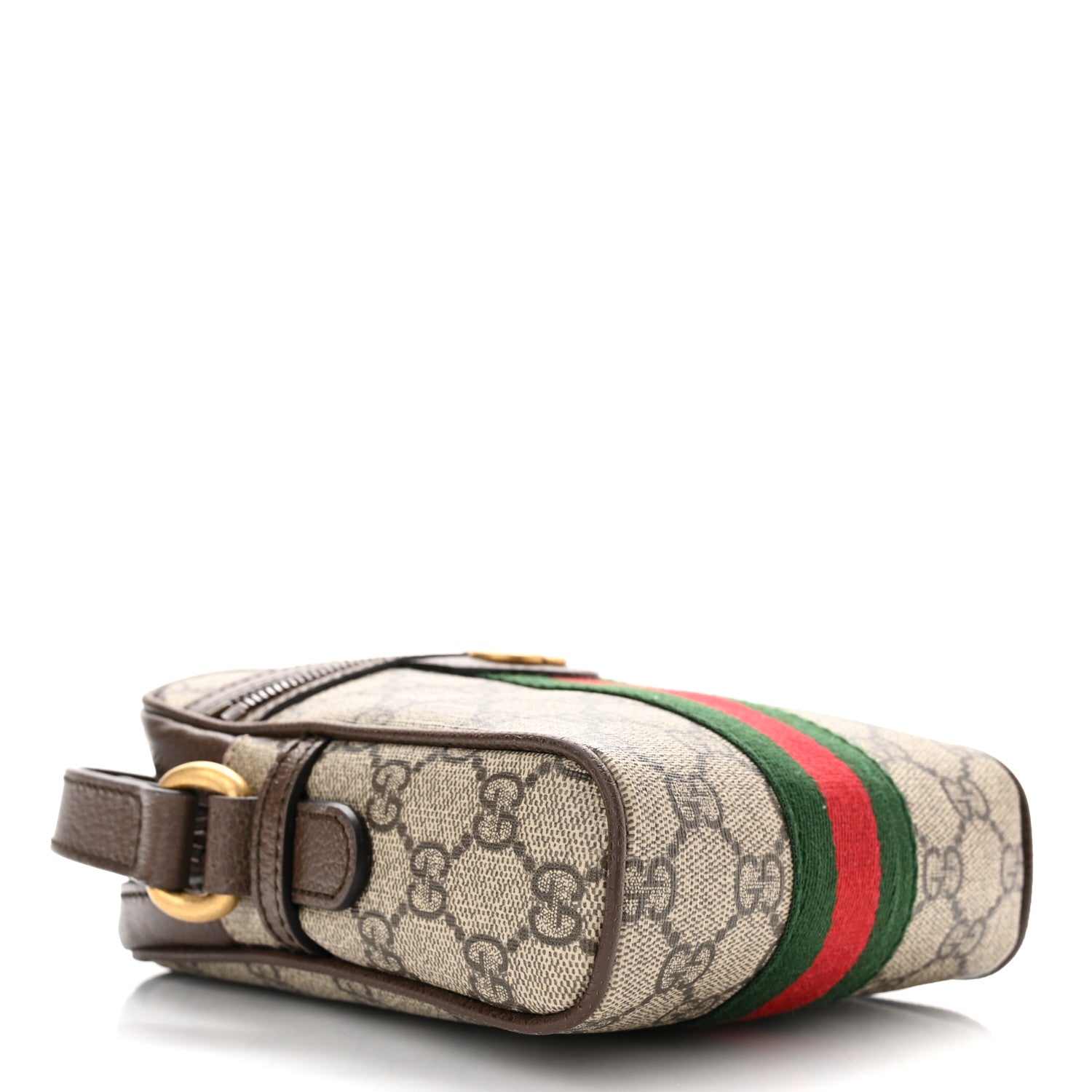 Gucci GG Supreme Monogram Web Mini Ophidia Messenger Brown 4 of 11