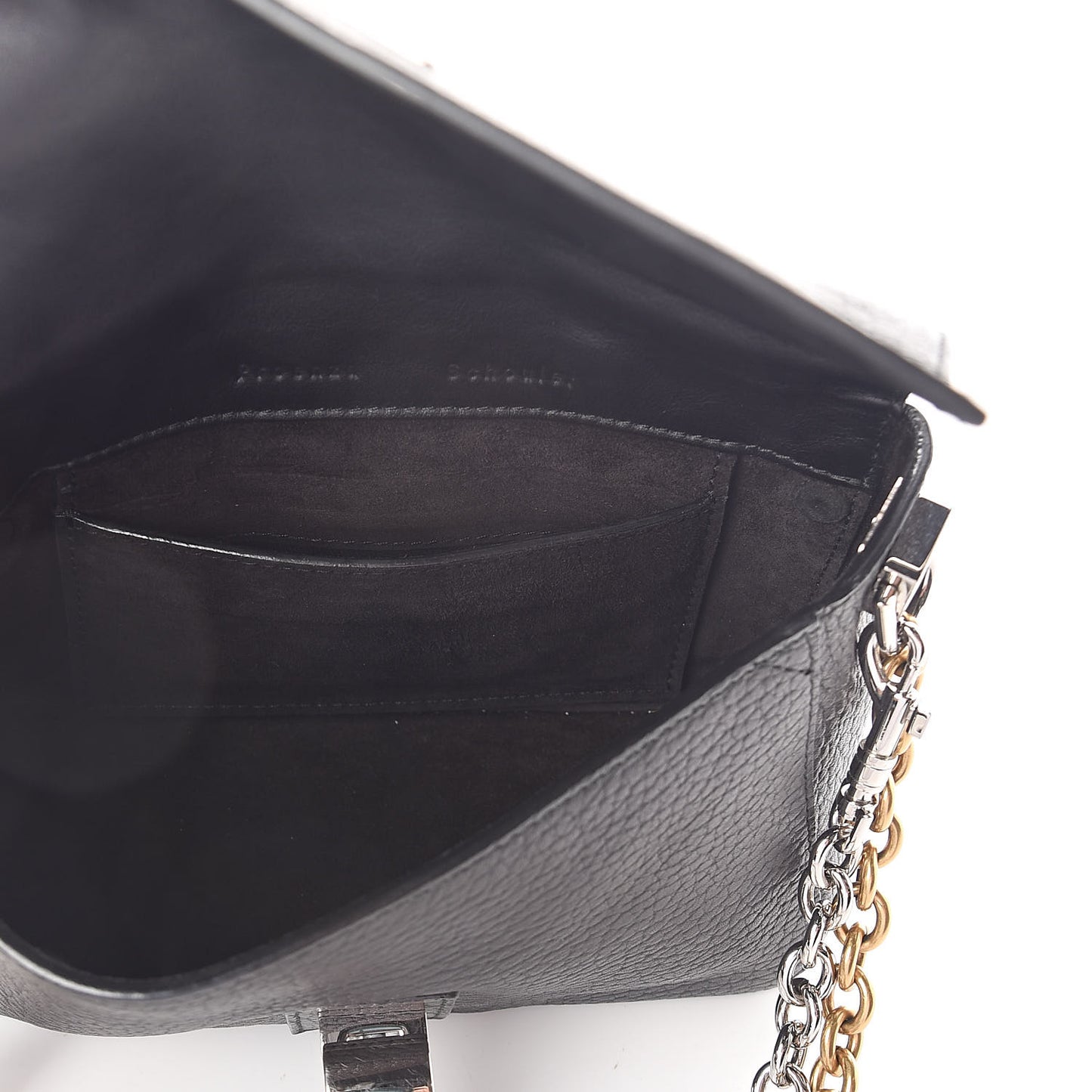 Pebbled Calfskin Extra Small Courier Black