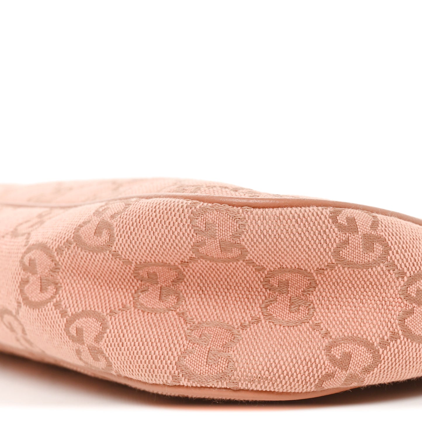 Monogram Textured Dollar Calfskin Small Ophidia Hobo Cloche Rose Pink Cloche Rose Pink