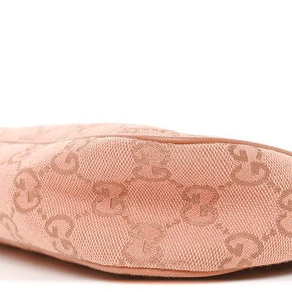 Gucci Monogram Textured Dollar Calfskin Small Ophidia Hobo Cloche Rose Pink Cloche Rose Pink 10 of 10