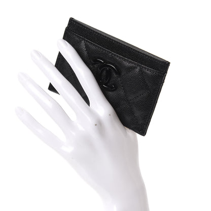 Chanel Caviar Quilted My Everything Card Holder Black 2 of 9