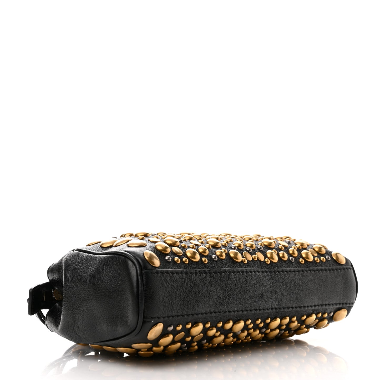 Calfskin Studded Small Re(Belle) Crossbody Bag Black
