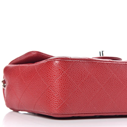 Chanel Caviar Quilted Mini Rectangular Flap Red 8 of 10