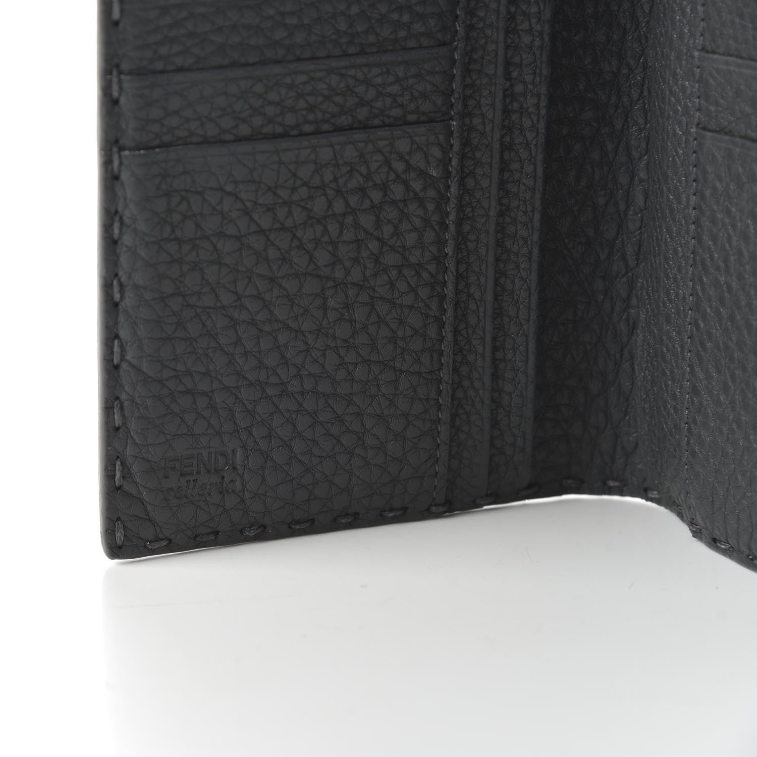 Fendi Cuoio Romano Selleria Peekaboo Continental Wallet Asfalto 18 of 22
