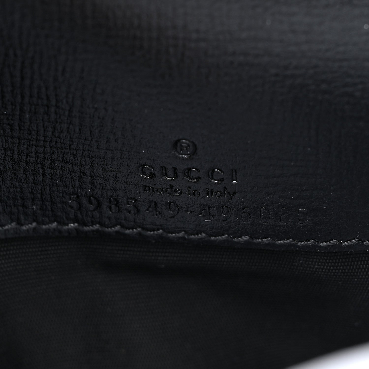Gucci Azalea Calfskin Marina Chain Wallet Black 6 of 16