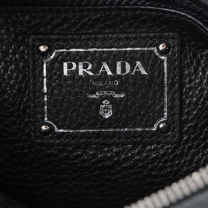 Prada Vitello Phenix Shoulder Bag Black 6 of 9