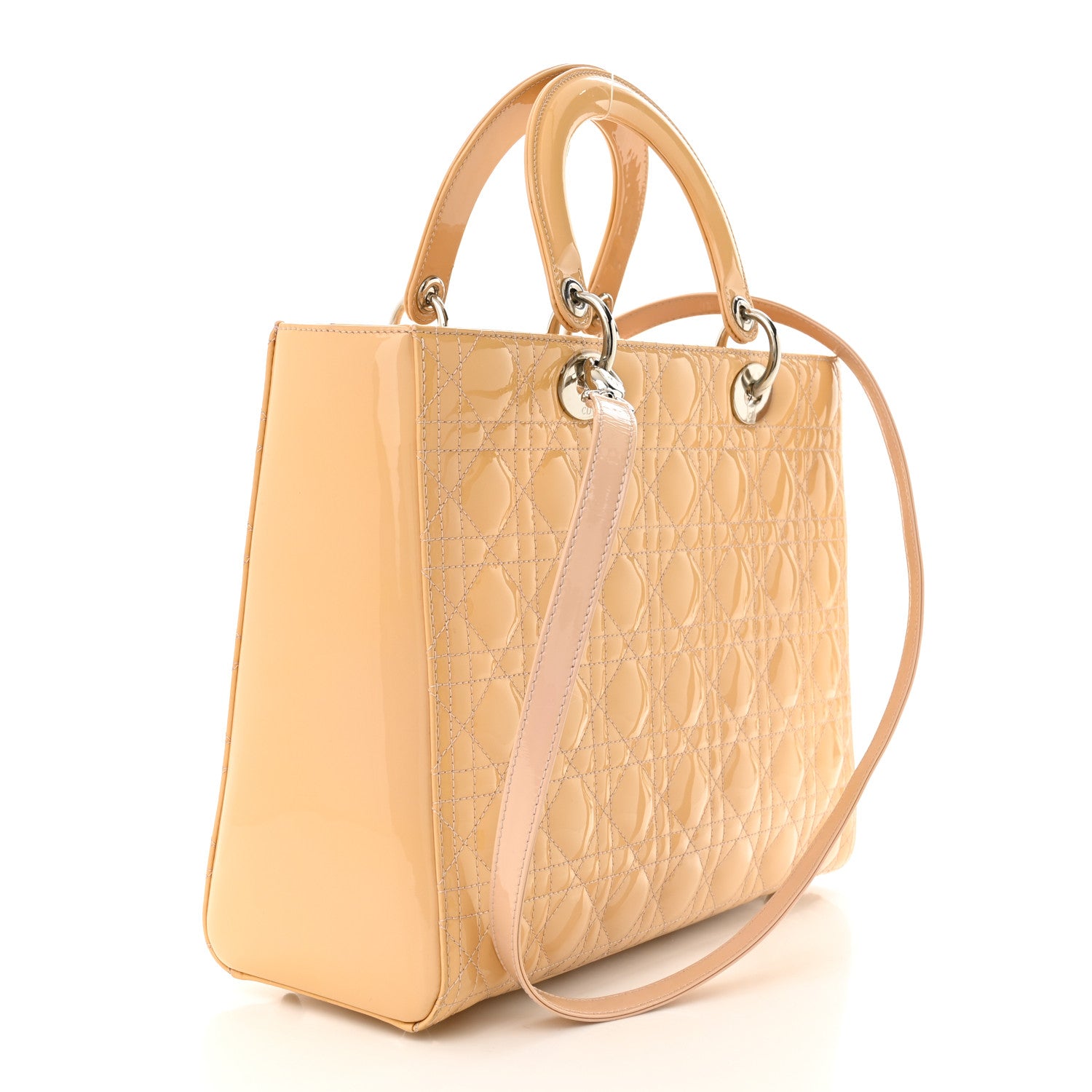 Christian Dior Patent Cannage Large Lady Dior Light Pink 3 of 14