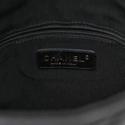 Chanel Calfskin Quilted Medium Chain Me Hobo Black 6 of 9