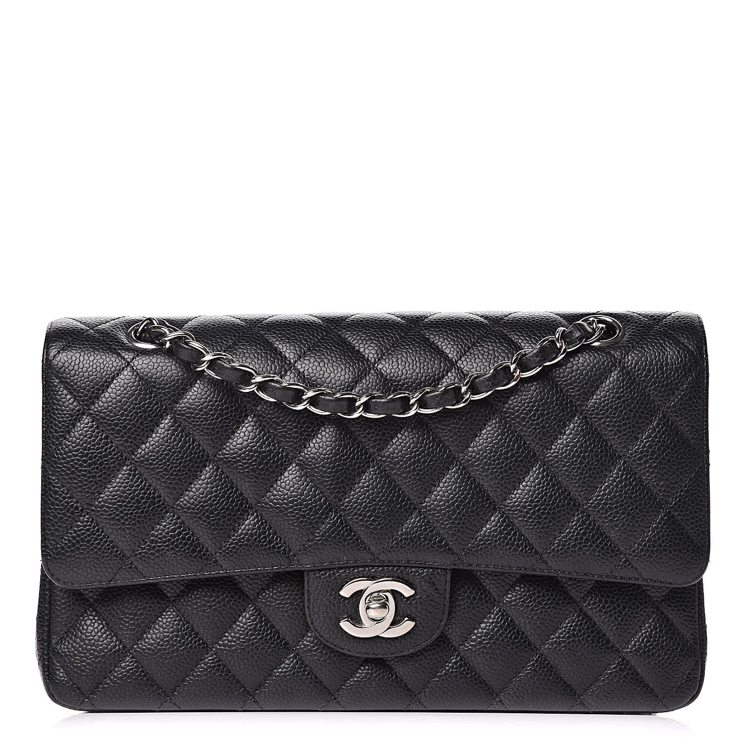 Chanel Caviar Quilted Medium Double Flap Black 1 of 15