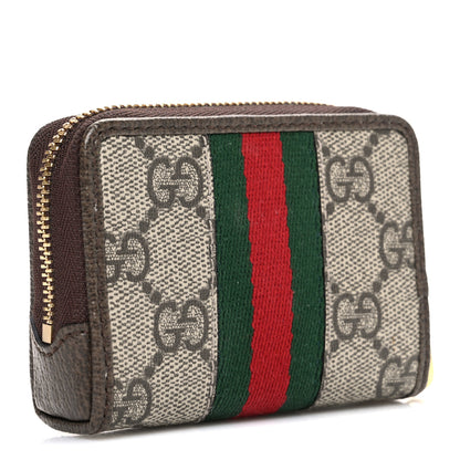 Gucci GG Supreme Monogram Web Ophidia Playing Card Case Beige New Acero 5 of 9