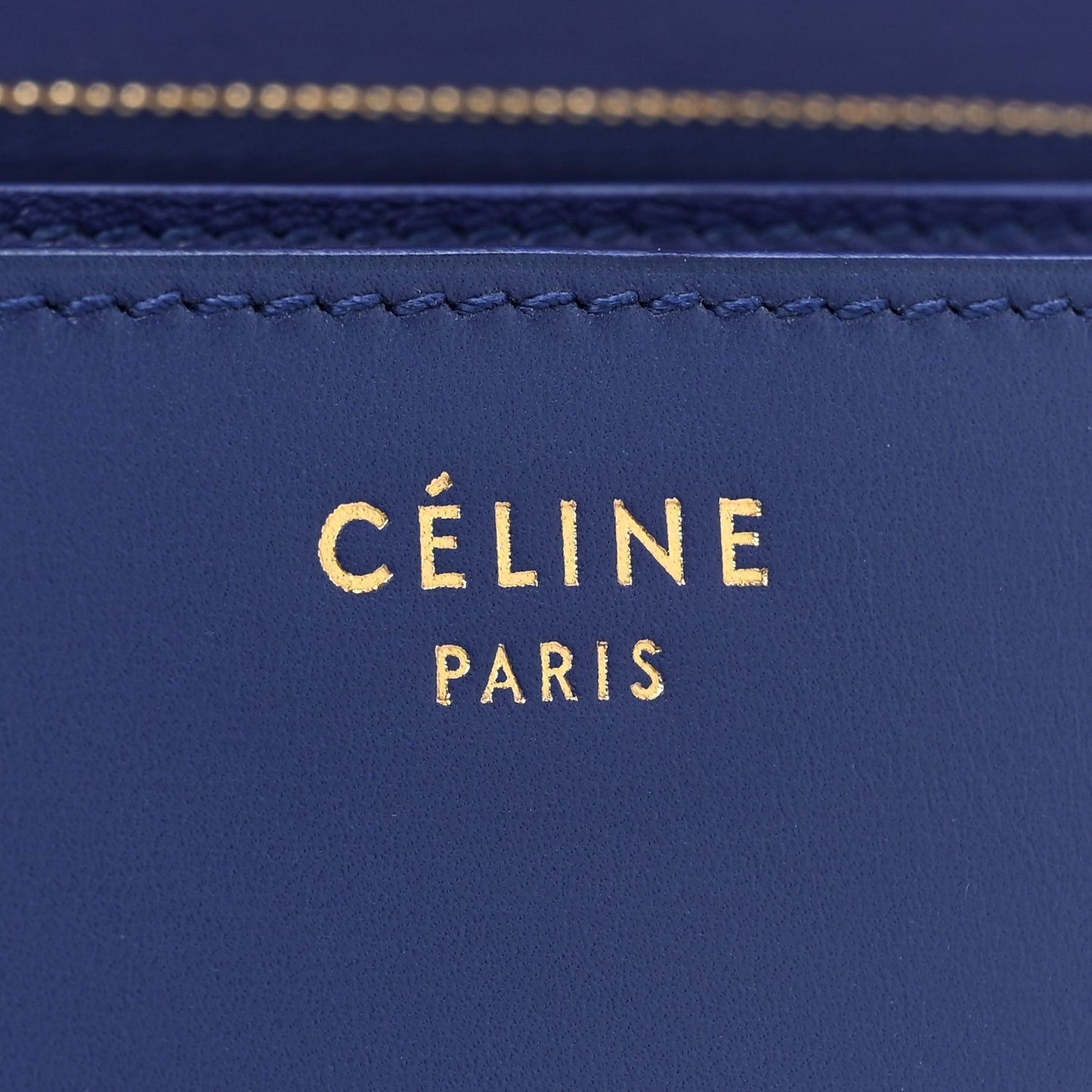 Box Calfskin Medium Classic Box Flap Bag Indigo