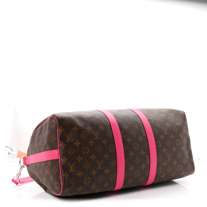 Louis Vuitton Monogram Keepall Bandouliere 45 Pondichery Pink 3 of 8
