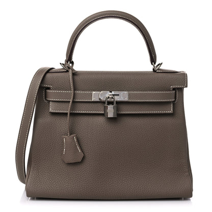 Hermes Togo Kelly Retourne 28 Etoupe 1 of 11