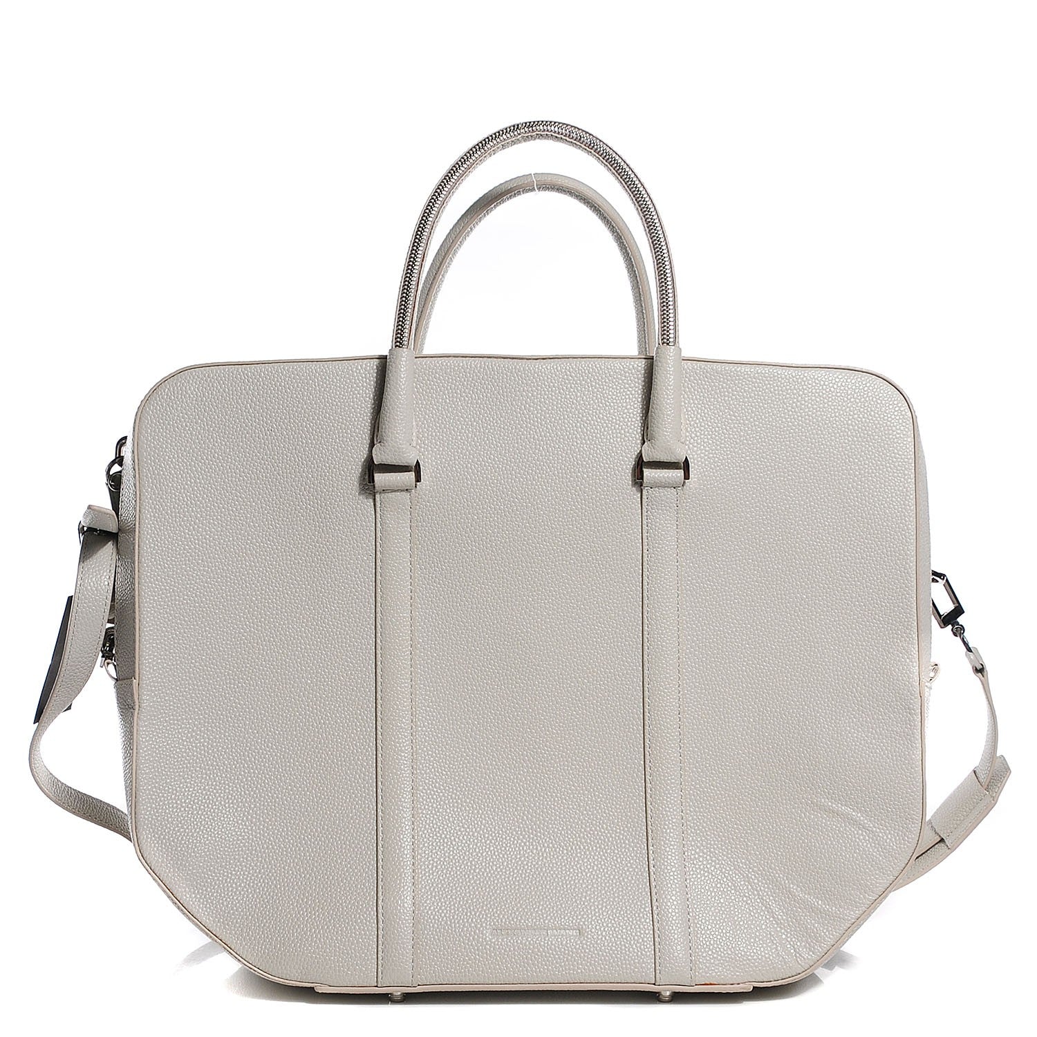 Alexander Wang Textured Calfskin Dimanche Satchel Light Heather Grey 1 of 8