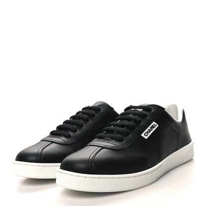 Chanel Calfskin CC Womens Sneakers 40 Black 3 of 8