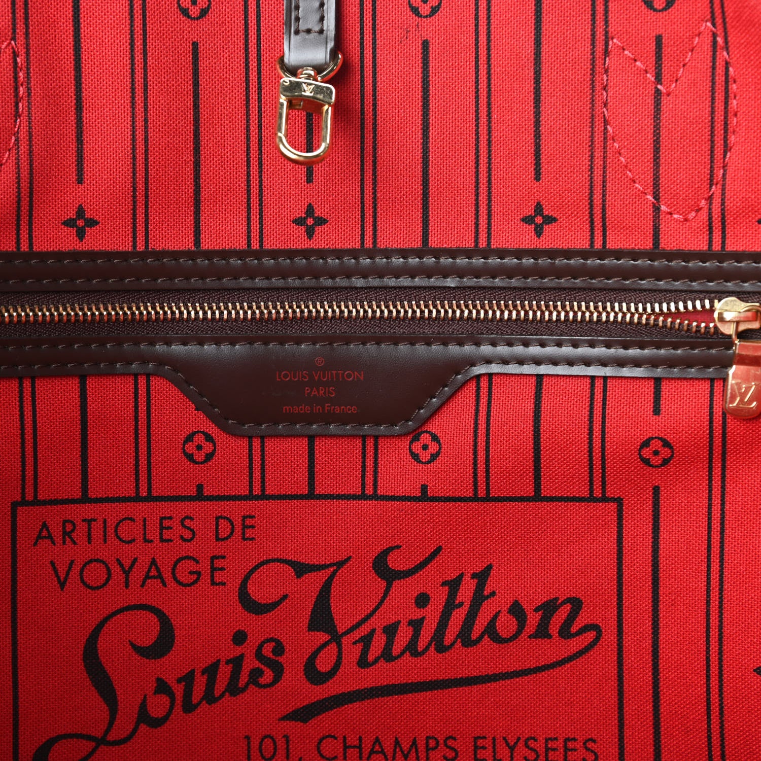 Louis Vuitton Damier Ebene Neverfull GM 8 of 10