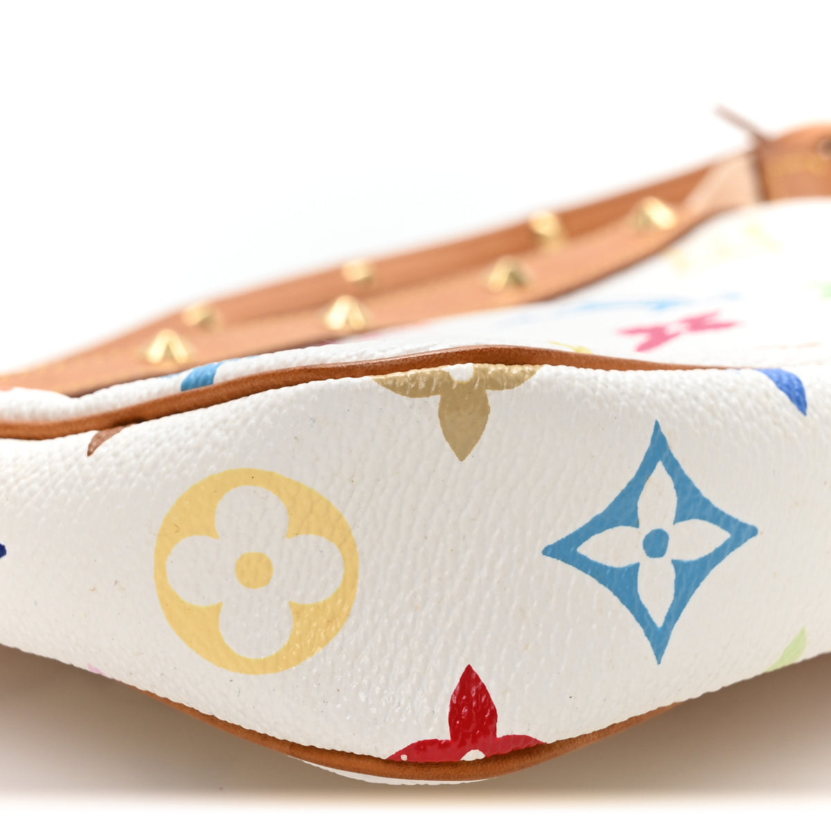 Louis Vuitton Monogram Multicolor Pochette Accessories White 9 of 10
