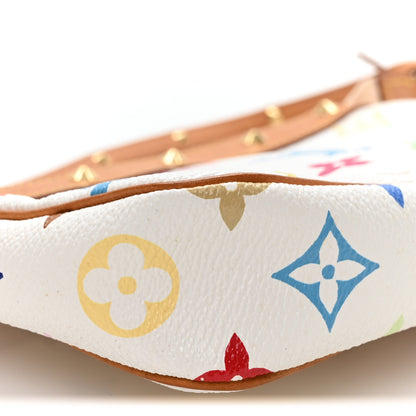 Louis Vuitton Monogram Multicolor Pochette Accessories White 9 of 10
